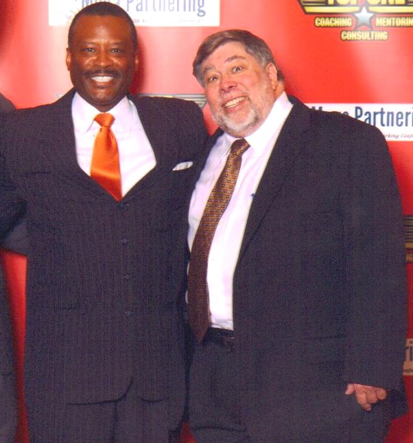 Dexter with Steve Wozniak, Co-Founder of Apple.